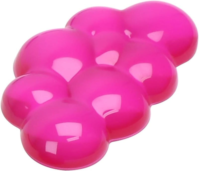 KEPUTAIER Gel Cloud Mouse Wrist Rest, Cute Wrist Support and Arm Support for Mouse Rest Typing Pain Relief，Suitable for Office/Computer/Laptop/Gaming (Transparent Red) - Image 1